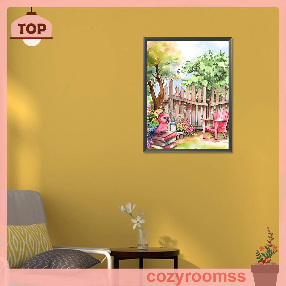 Tranh Đính Đá Kim Cương Toàn Bộ 5D DIY Hình Vẽ Vẹt