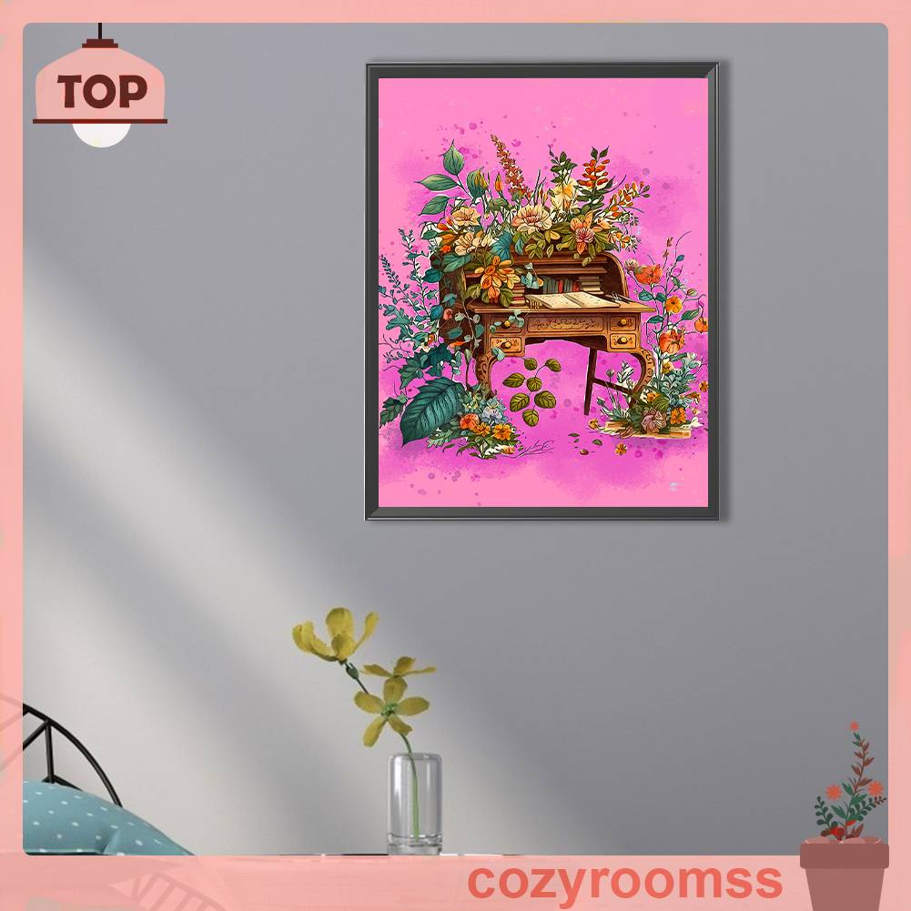 Tranh Đính Đá Kim Cương Toàn Bộ 5D DIY Kẹp Tròn Trang Trí Nhà Cửa