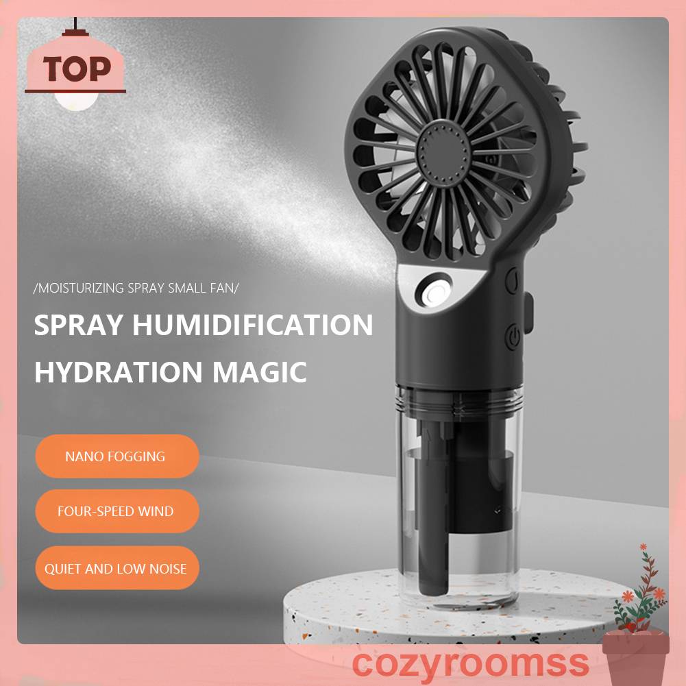 Quạt Phun Sương Làm Mát Để Bàn 4 Tốc Độ Nhỏ Gọn Dành Cho Gia Đình / Văn Phòng / Dorm