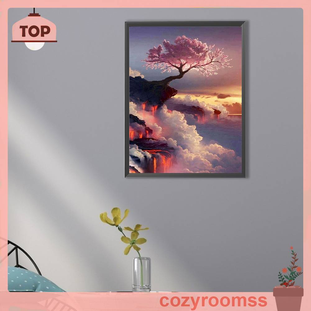Tranh Đính Đá Kim Cương Toàn Bộ 5D DIY Hình Vẽ Cây