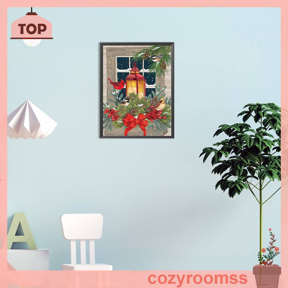 Tranh Đính Đá Kim Cương Toàn Bộ 5D DIY Hình Chim Sẻ