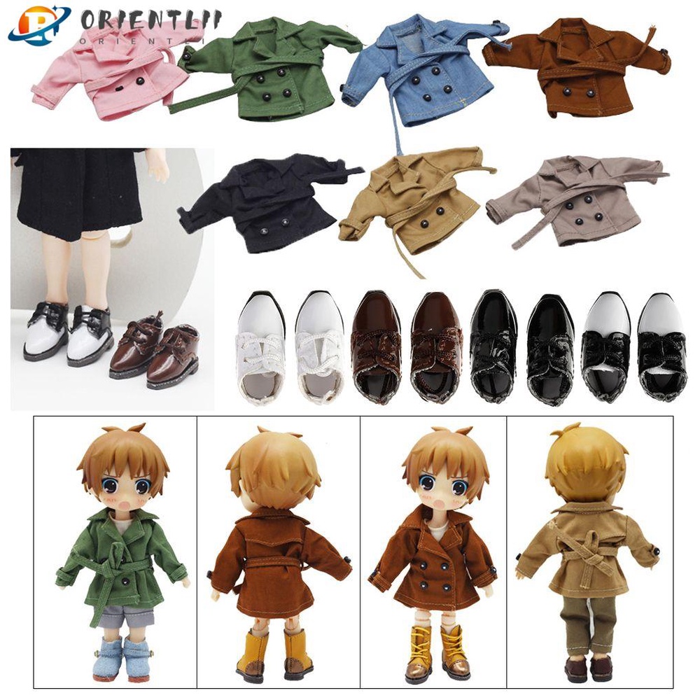 ORIENTLII Thời Trang Áo Khoác Xinh Xắn Cho Búp Bê 1 / 12 12~16cm Tỉ Lệ 1 / 11