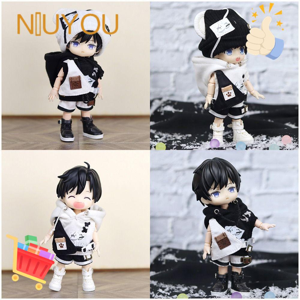 NIUYOU Bộ Đồ Thời Trang Cho Búp Bê Gồm Áo Sweater + Quần Short