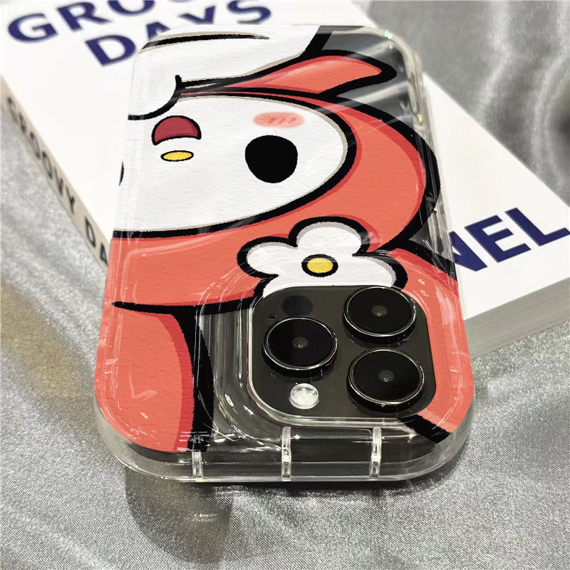 Ốp Điện Thoại Mềm Trong Suốt Hình Melody Dễ Thương Cho iPhone14promax 1312 / 11 7 / 8plus xr / sins 9AWU