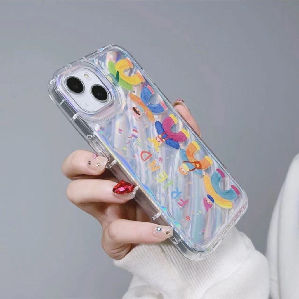 Ốp Điện Thoại Mềm Chống Sốc In Hình Cầu Vồng Cho Iphone xrxsmax12 / 8p / 1413 / pro117