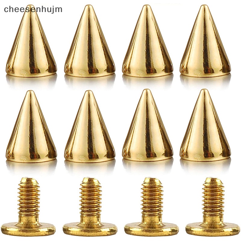 Set 50 / 100 Đinh Tán Màu Bạc Hình Nón Dùng Để Làm Đồ Thủ Công