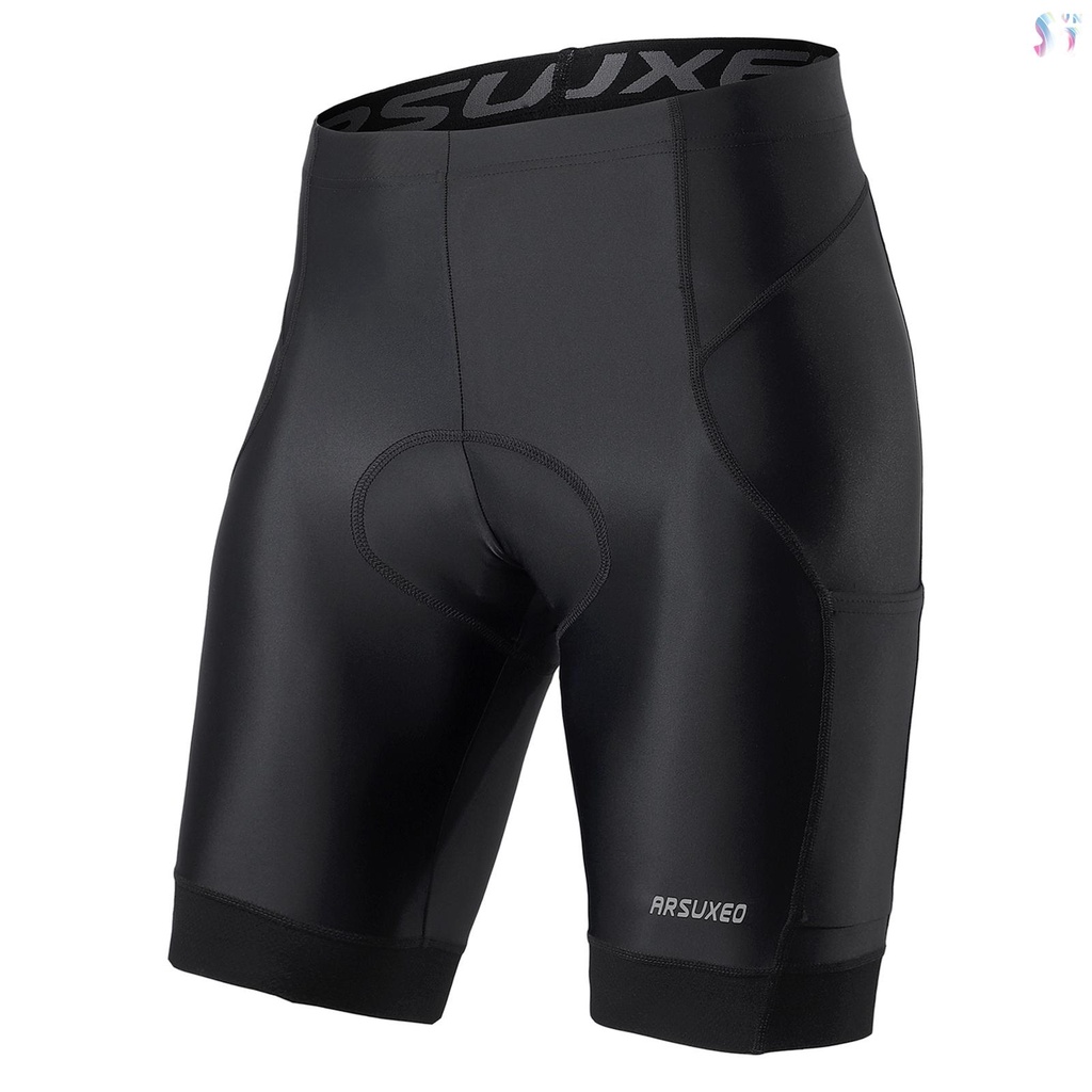 Quần Short Đạp Xe Có Đệm Lót Thoáng Khí Nhanh Khô Cho Nam