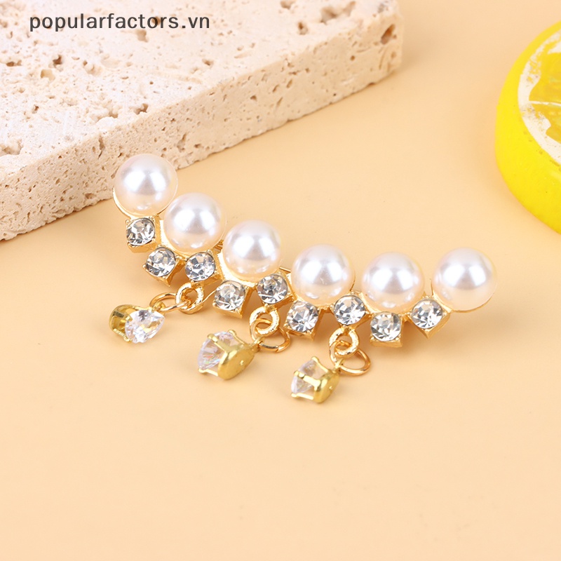 Ghim Cài Áo Bằng Hợp Kim Đính Ngọc Trai Trắng Thời Trang Cho Nữ