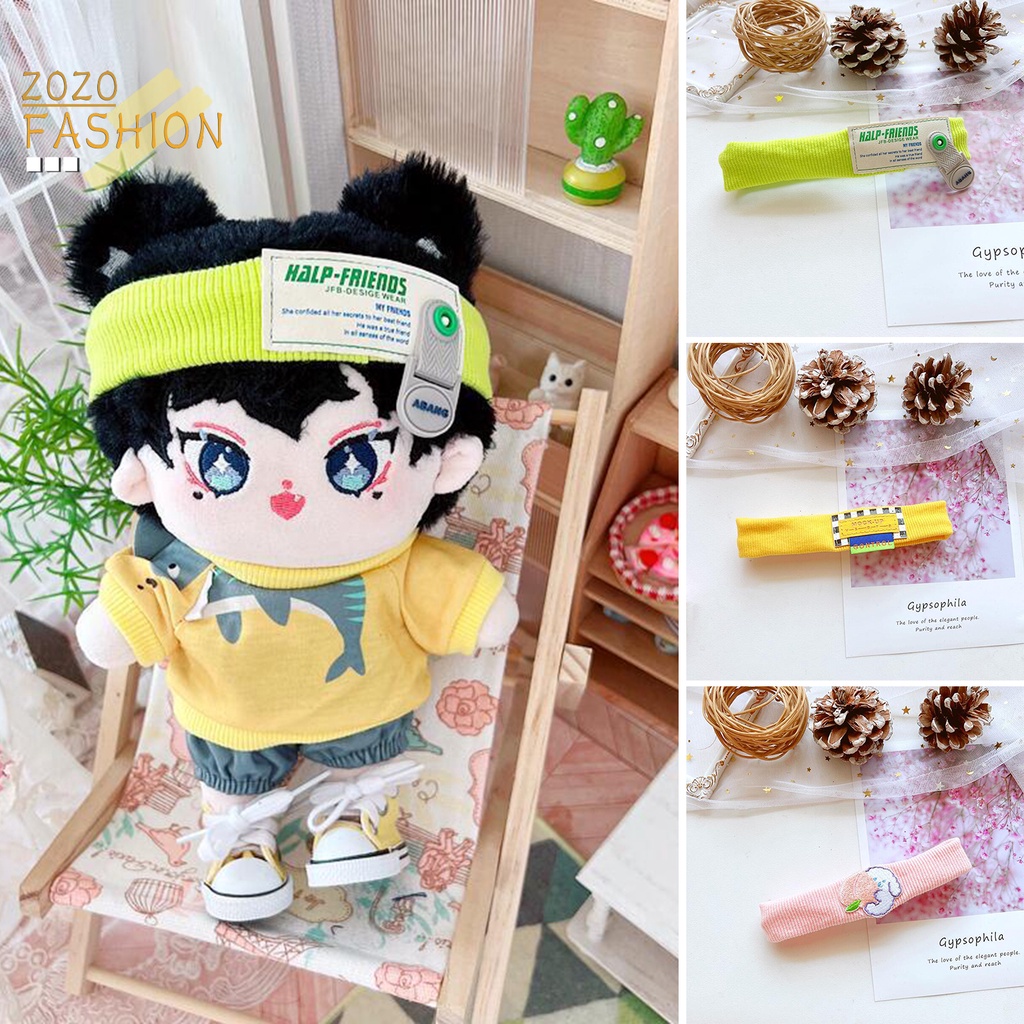 Băng Đô Vải Mềm 20cm In Họa Tiết Hoạt Hình / Chữ Thời Trang Cho Búp Bê