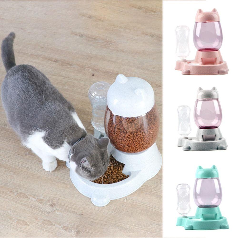 YIYU Bát Đựng Thức Ăn Nước Uống Tự Động Chống Tràn Bằng Nhựa Bền Dành Cho Thú Cưng