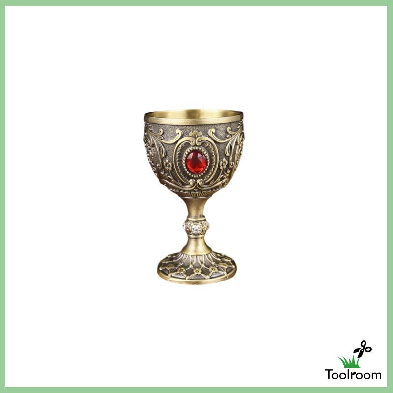 Cốc Uống Nước Mini Bằng Kim Loại Chống Vỡ Phong Cách Trung Cổ 30ml