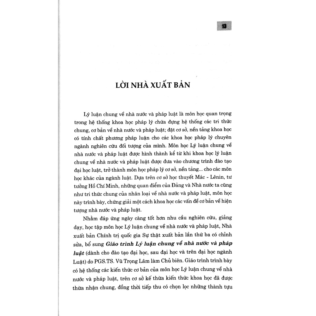 Sách Giáo Trình Lý Luận Chung Về Nhà Nước Và Pháp Luật