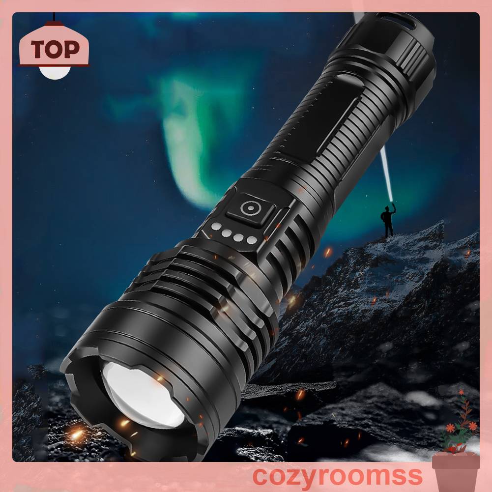 Đèn Pin Cầm Tay 2500LM LED Type-C Thiết Kế Tiện Lợi Cho Các Hoạt Động Ngoài Trời