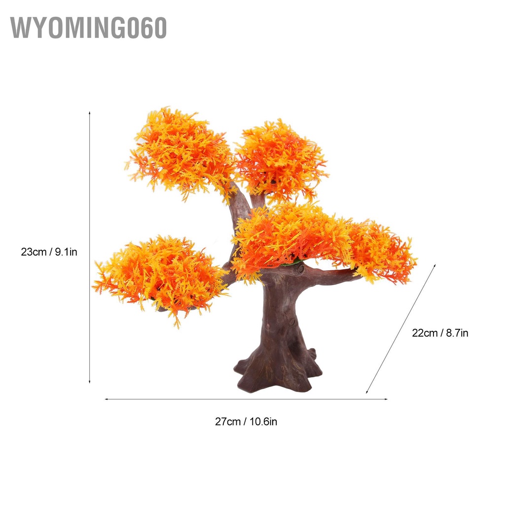 Wyoming060 Hồ Cá Nhân Tạo Thực Vật Trang Trí Mô Phỏng Sống Động Như Thật Mềm Mại An Toàn Lá Có Đồ