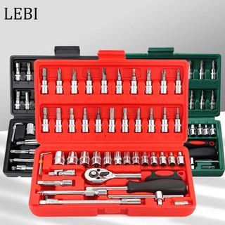 Bộ dụng cụ cờ lê sửa chữa tự động 46 món chuyên dụng
