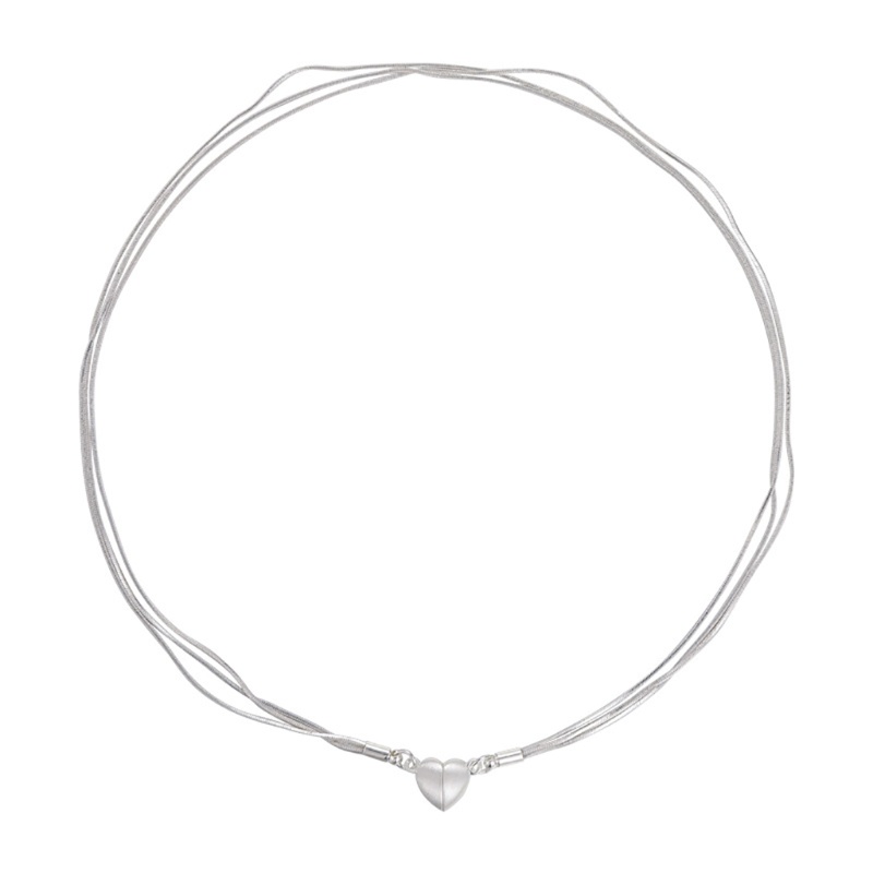 Vòng Cổ Choker Hình Trái Tim Xương Rắn Thanh Lịch Có Thể Điều Chỉnh Cho Nữ