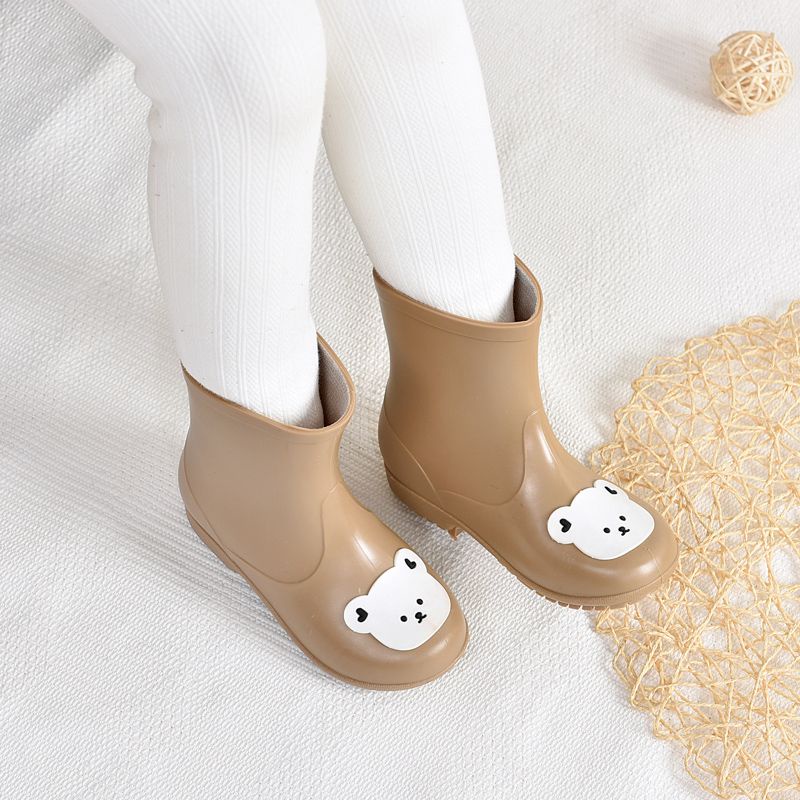 Ủng Đi Mưa Bằng Cao Su Chống Trượt Trọng Lượng Nhẹ In Họa Tiết Hoạt Hình Dễ Thương Cho Bé Mẫu Giáo