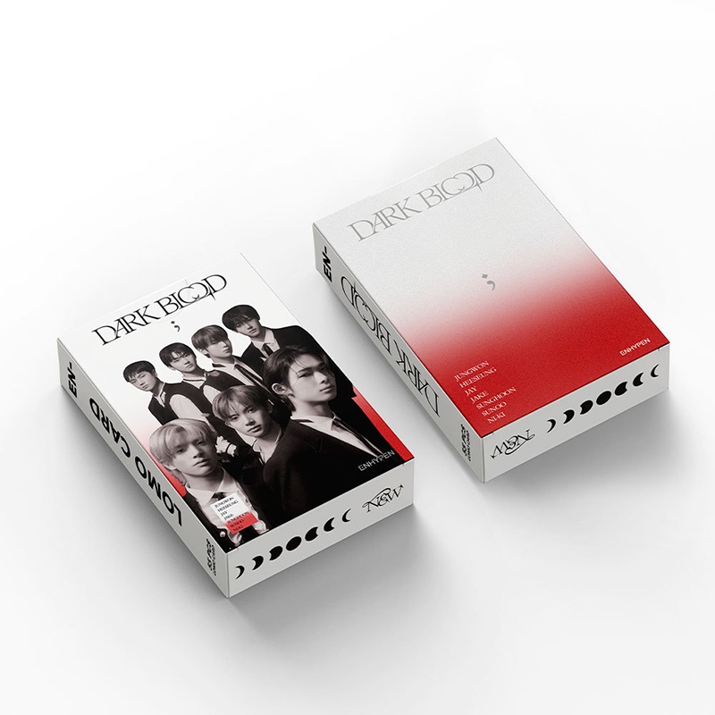 ENHYPEN LOMO Card Set 55 Tấm Thẻ Ảnh DARK BLOOD NEW Hình Nhóm Nhạc KPOP