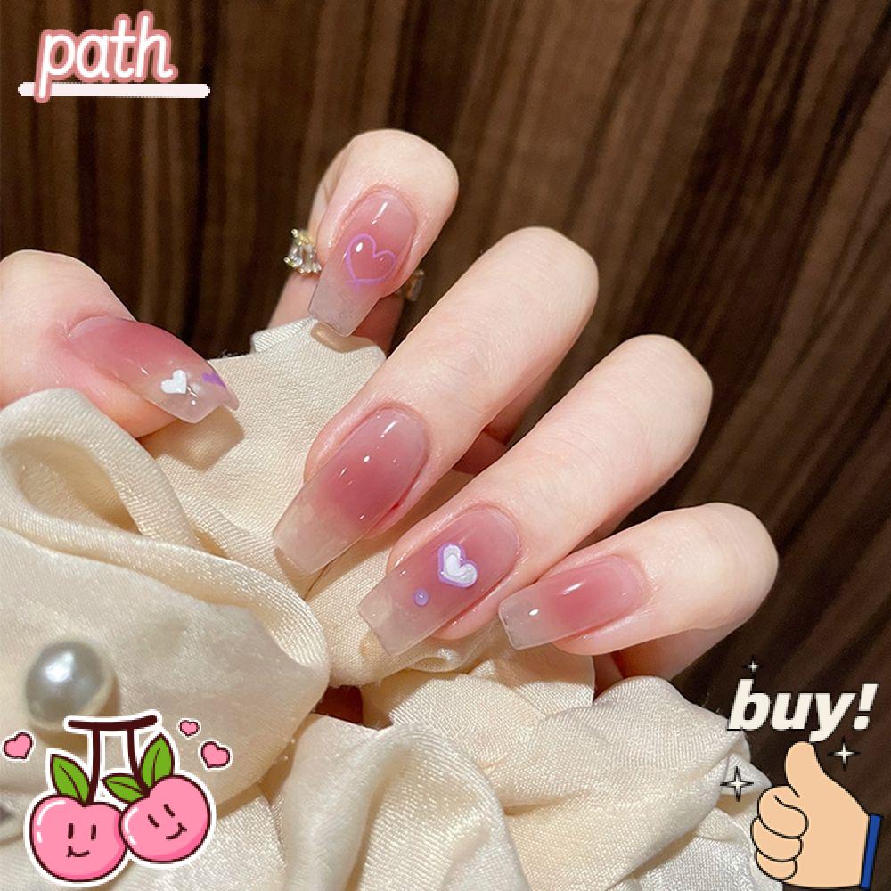 PATH Hộp 24 Móng Tay Giả Lấp Lánh