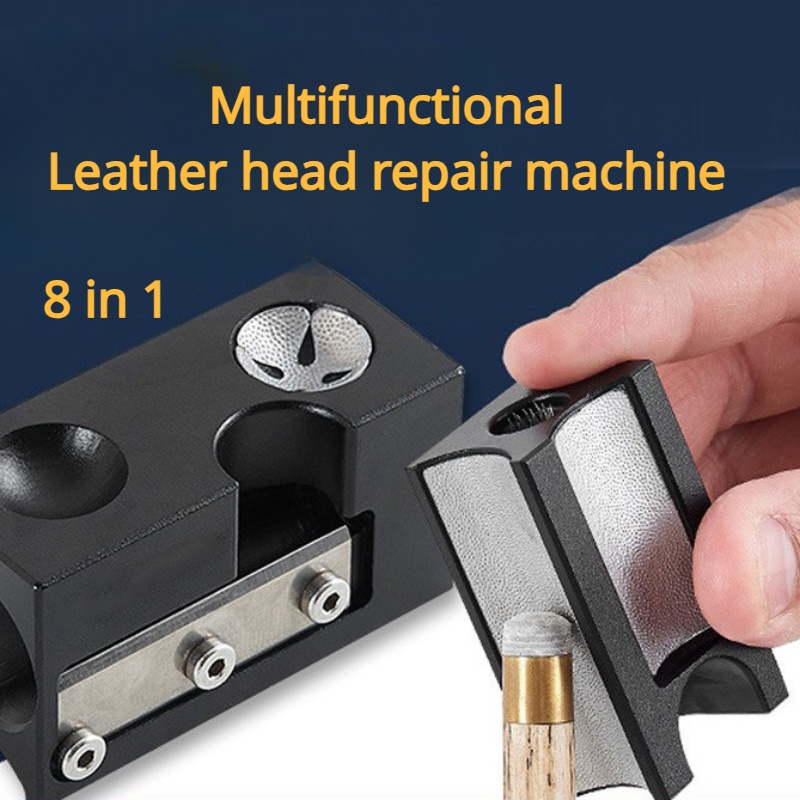 8-in-1 Multifunctional Leather Head Repair Tool Billiard Ball Leather Head Repair Tool Billiard Rod 