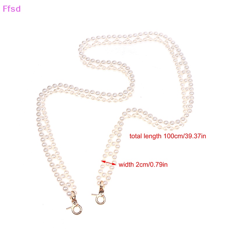 Dây Đeo Túi Xách Mở Rộng Đính Ngọc Trai Thanh Lịch Kiểu Pháp {Ffsd}