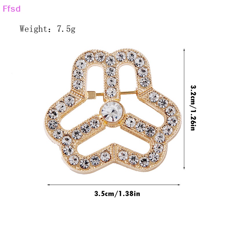Ghim Cài Áo Hình Logo Đính Đá Zircon Thời Trang Cho Nữ