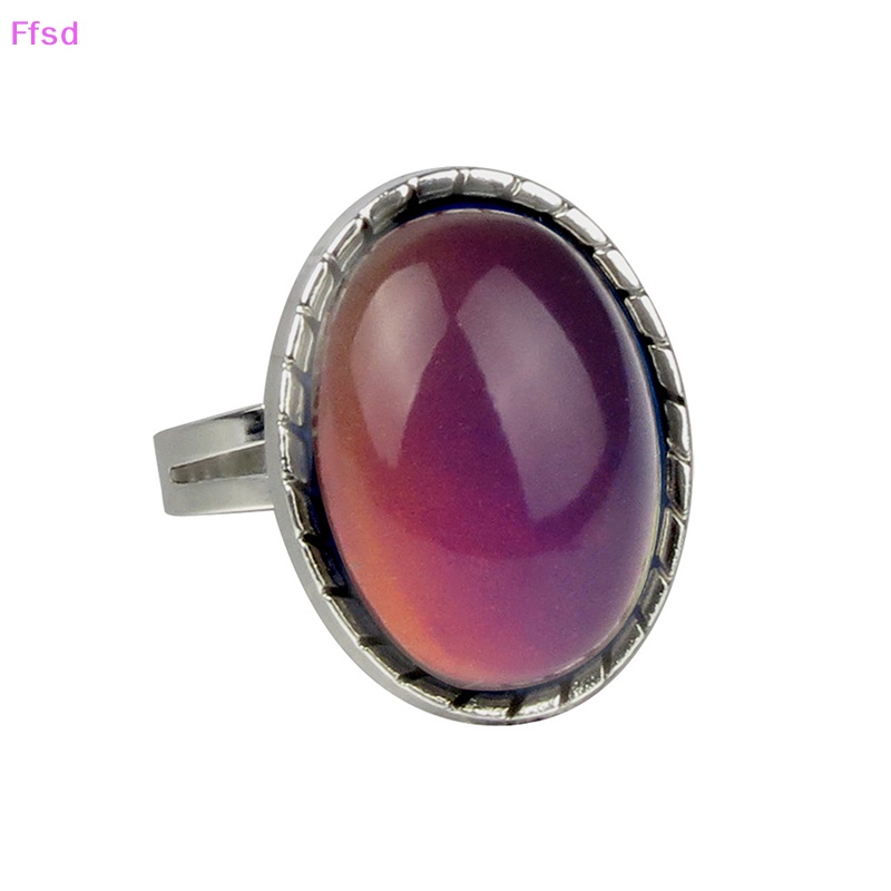 {Ffsd} Nhẫn Theo Dõi Tâm Trạng Thay Đổi Màu Sắc Cổ Điển * Hàng Bán Chạy