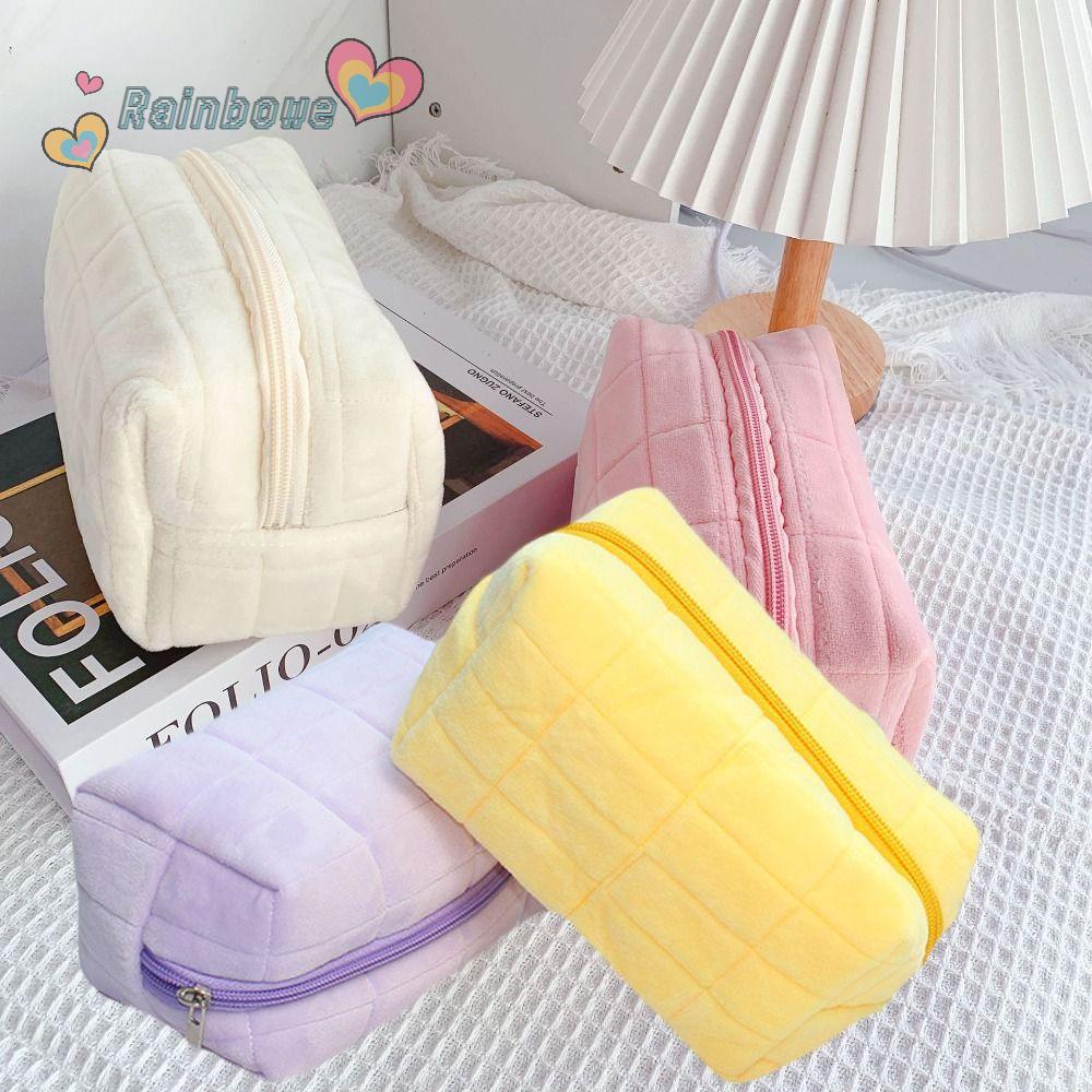 RAINBOW Túi Đựng Bút Chì / Đồ Trang Điểm Sức Chứa Lớn Dễ Thương