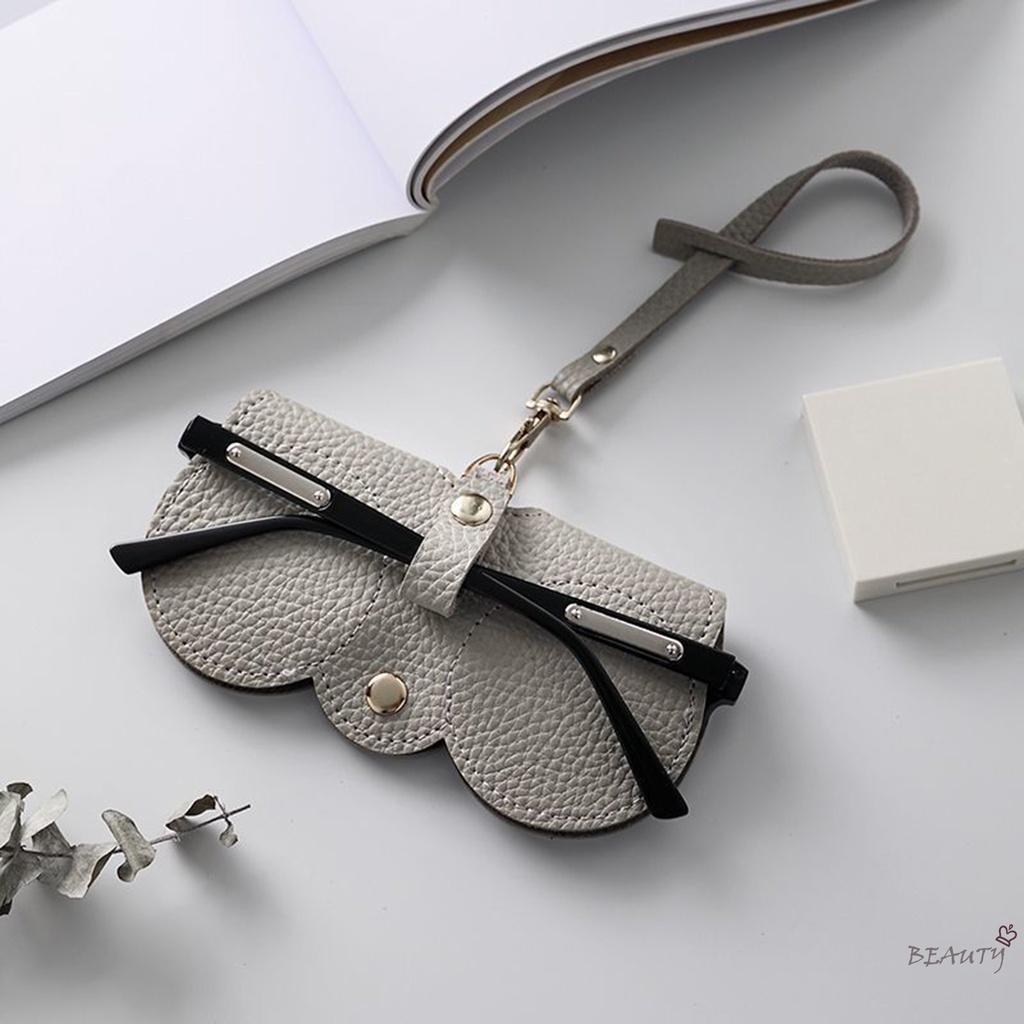 Túi Đựng Mắt Kính Hình Vỏ Sò Mềm Có Dây Treo Giá Đỡ