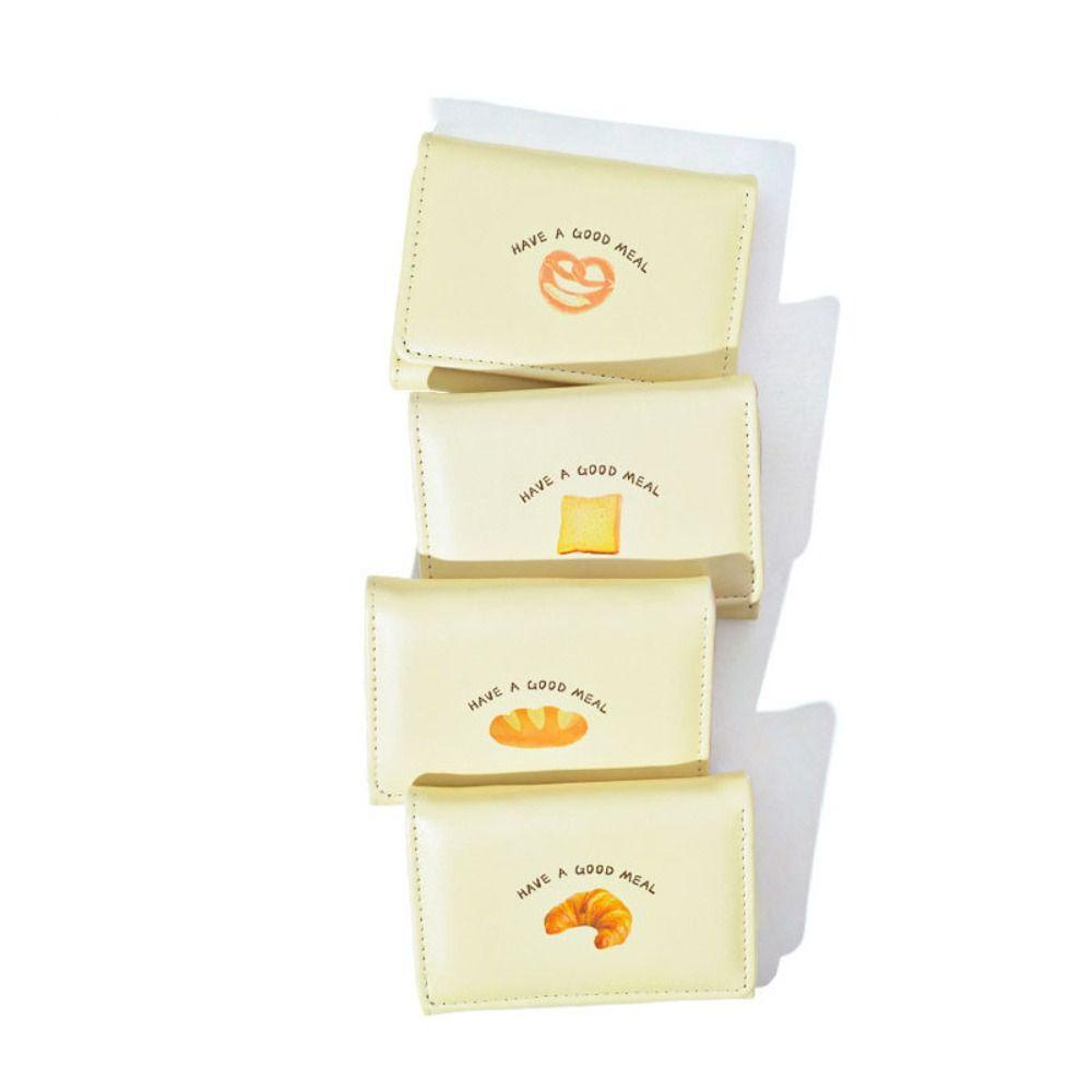 MIQUEL Ví Da PU Nhiều Ngăn Đựng Thẻ / Tiền Xu / Bánh Mì Dễ Thương Cho Nữ