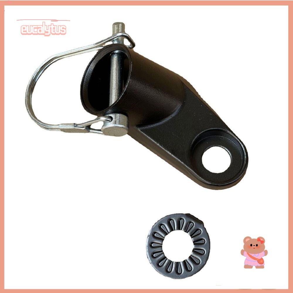 EUTUS Móc Nối Đuôi Xe Đạp Bằng Thép Màu Đen Siêu Bền Tiện Dụng