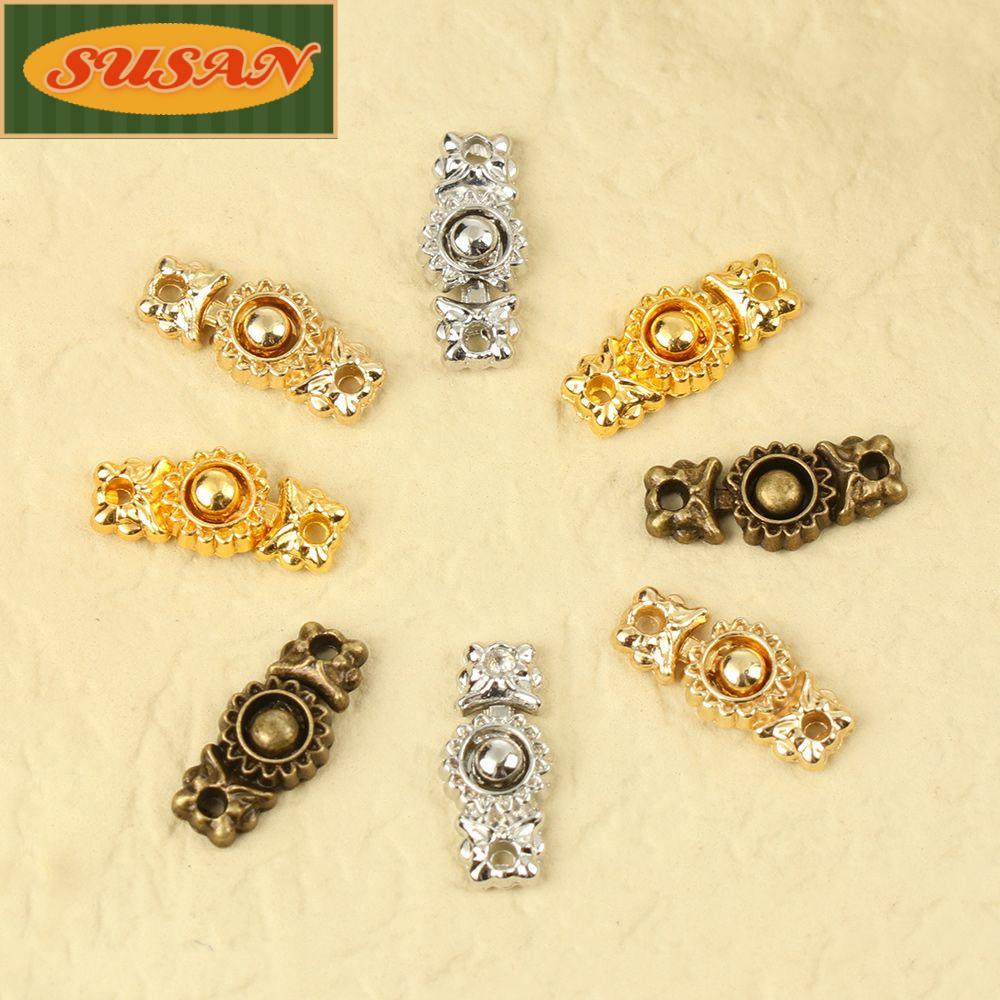 SUSANS Set 10 Nút Thắt Lưng Bằng Kim Loại Chất Lượng Cao Dành Cho Búp Bê / Túi Xách