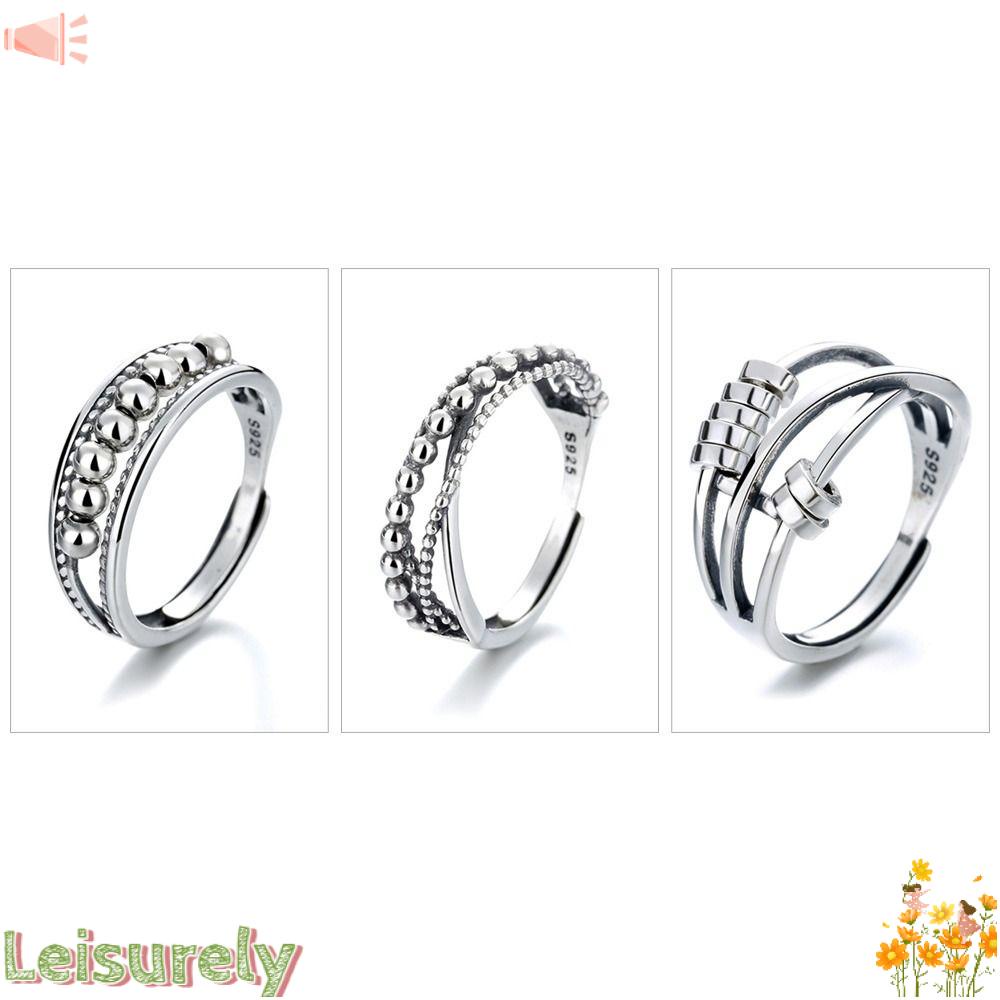 LEILY Nhẫn Đeo Ngón Tay Có Thể Điều Chỉnh Giúp Giảm Căng Thẳng Thời Trang