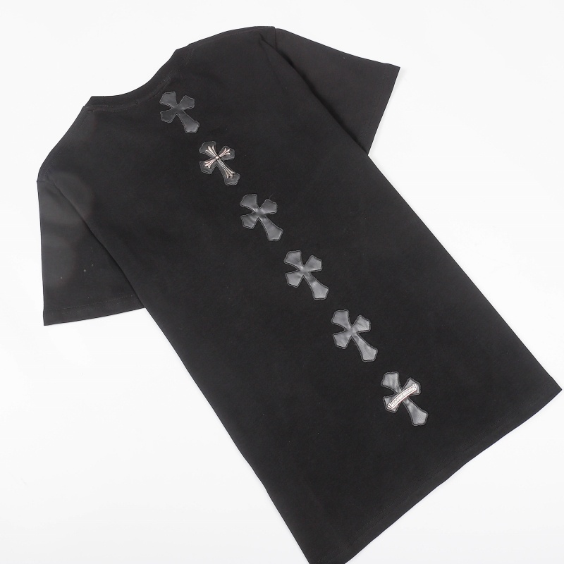 Chr-come88he-ars Áo Thun Tay Ngắn Màu Đen / Bạc Phong Cách Đường Phố Thời Trang Chất Lượng Cao Nyr65