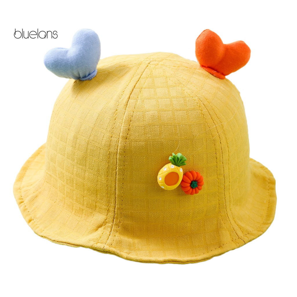 Mũ Ngư Dân Chống Nắng Thoáng Khí Thiết Kế Hình Trái Tim Dùng Hàng Ngày Cho Trẻ Sơ Sinh