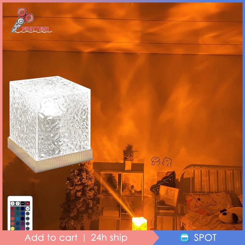 Đèn Ngủ Để Bàn Bằng Acrylic Thay Đổi Màu Sắc Độc Đáo