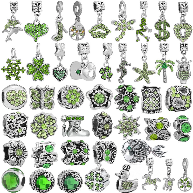 Hạt Charm Đính Đá Sang Trọng Dùng Làm Trang Sức Cho Nữ