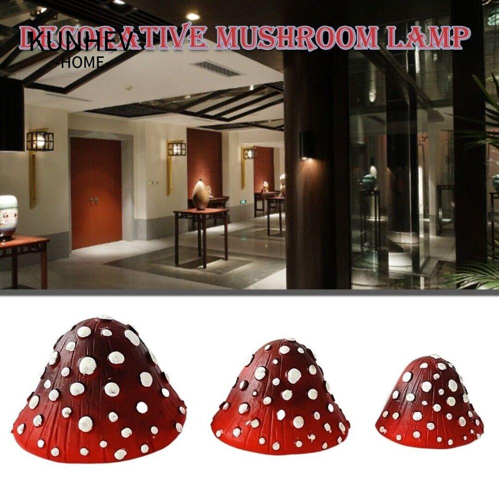 KUNHEV Mô Hình Cây Nấm Dạ Quang Bằng Resin Polyresin Để Bàn Trang Trí Sân Vườn