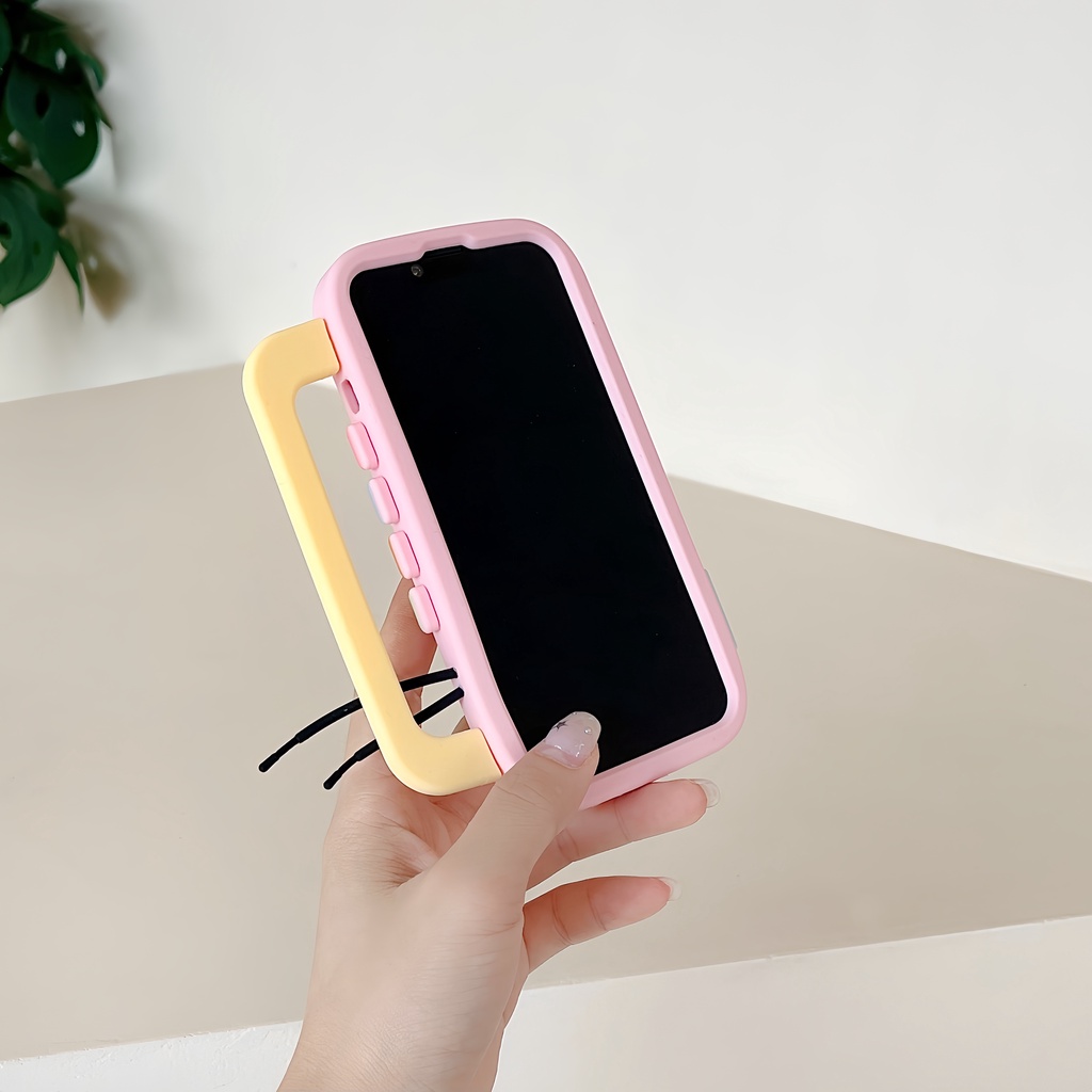 Ốp Điện Thoại Silicon Mềm Chống Sốc In Hình Máy Ghi Âm Hoạt Hình Dễ Thương Cho iPhone 14 14PRO max 13 12PRO max 13pro max 11