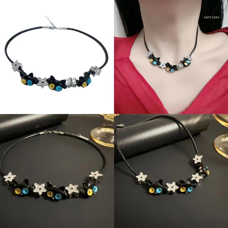 Bộ Trang Sức Vòng cổ / Bông Tai Hình Mèo Bằng Hợp Kim Thời Trang Dự Tiệc