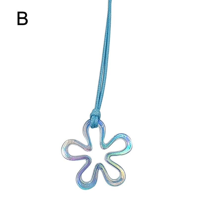 Vòng Cổ Choker Bằng Nhựa Mặt Hoa Rỗng Tối Giản Cho Nữ