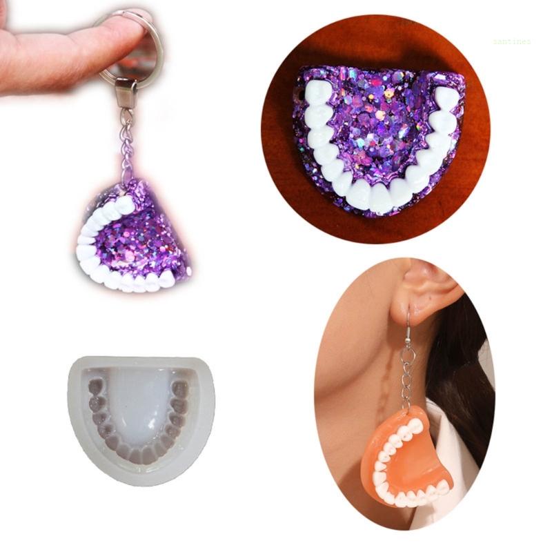 Khuôn Làm Móc Khóa Hình Chiếc Răng Dễ Thương Bằng Nhựa Resin