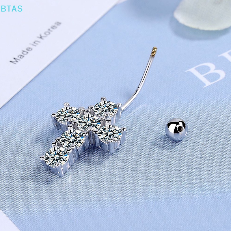 Khuyên Rốn Hình Thánh Giá Đính Đá Quyến Rũ Thời Trang Cho Nữ