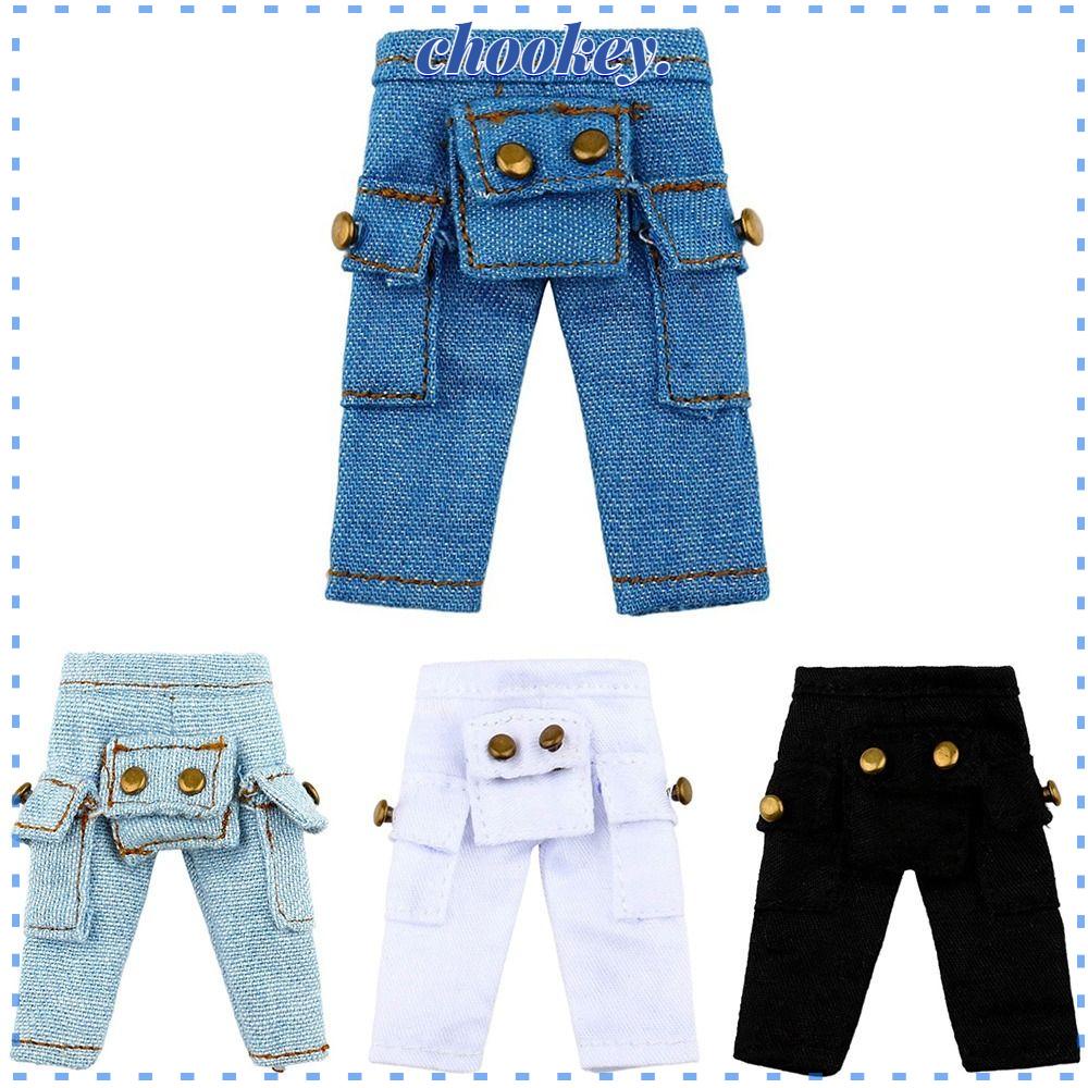 CHOOKEY Quần Jean Dài Thời Trang Chất Lượng Cao Cho Búp Bê