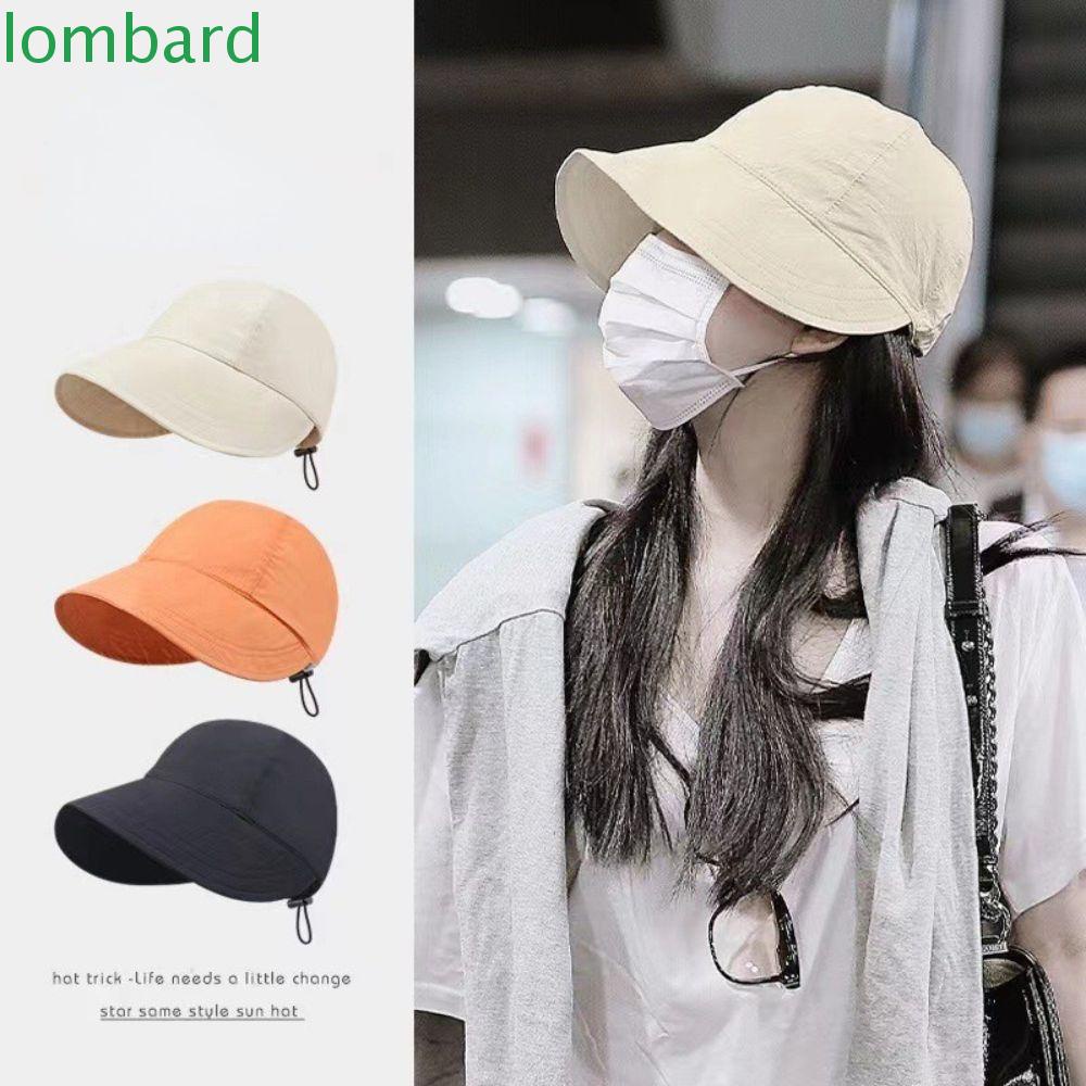 LOMBARD Mũ Lưỡi Trai Chống Nắng Tia UV Có Thể Gấp Gọn Tiện Dụng Thời Trang Phong Cách Hàn Quốc Cho