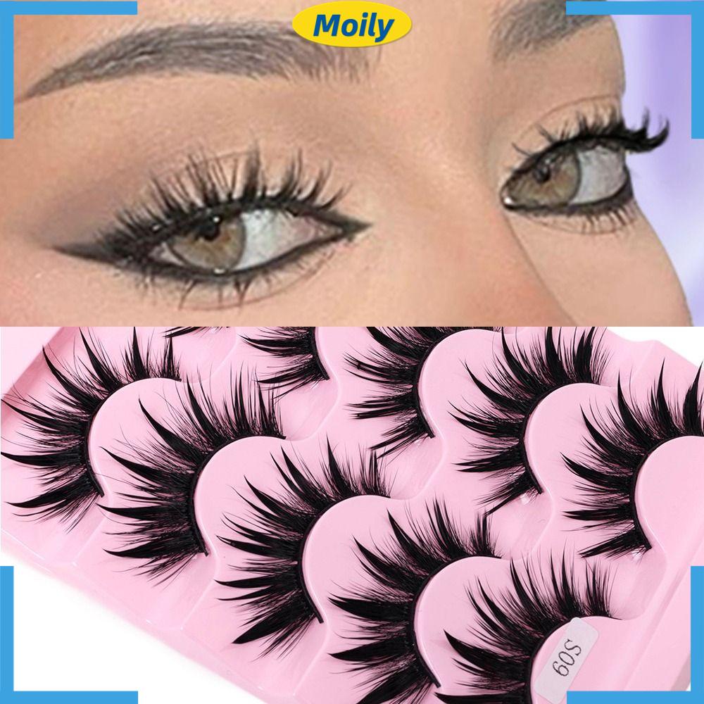 MOILYVN Lông Mi Giả Mềm Mại Trang Điểm Thủ Công