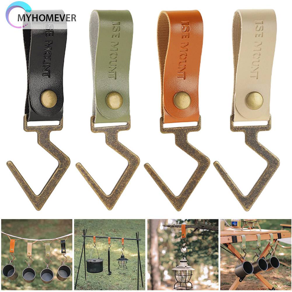 Móc Treo Đồ Bằng Da PU Đa Năng Tiện Dụng Mang Theo Du Lịch Cắm Trại