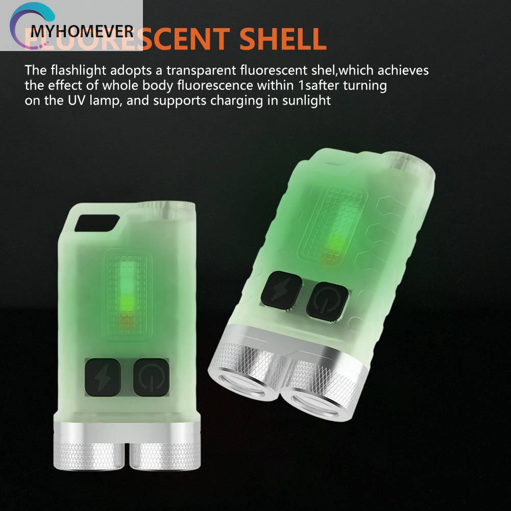 Móc Khóa Đèn Pin Mini Độ Sáng Cao 900LM