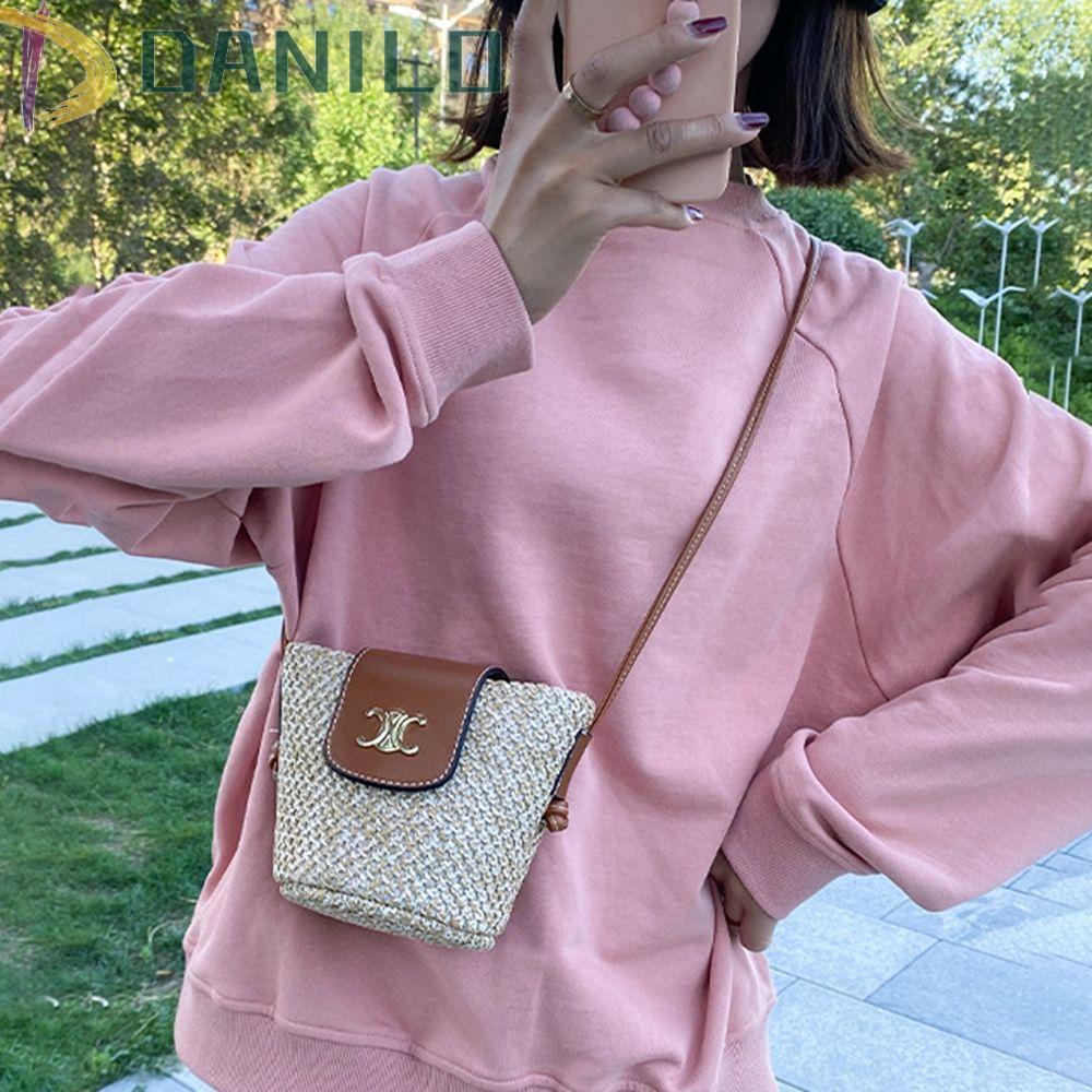 DANILO Túi Xách Đan Lát Phong Cách Bohemian Xinh Xắn Cho Nữ