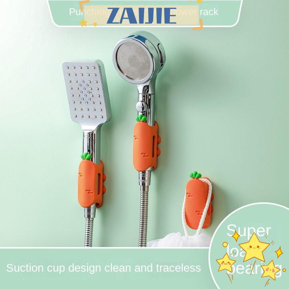 ZAIJIE24 Giá Đỡ Đầu Vòi Hoa Sen Bằng Silicon Tiện Dụng Cho Phòng Tắm